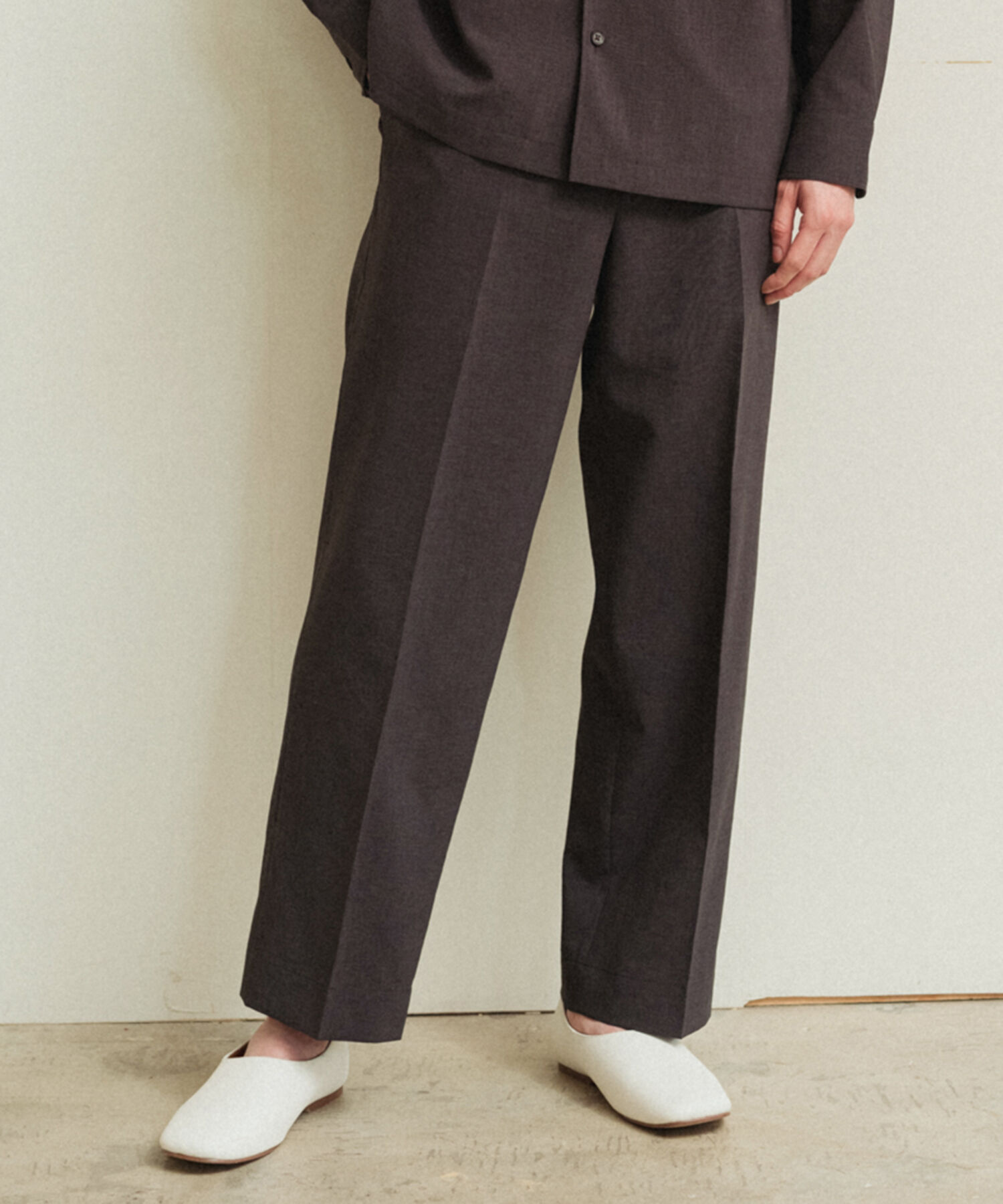 ADAM ET ROPE'「イージー ストレート アンクルパンツ / 速乾 /冷感 / イージーケア / ユニセックス」|スラックス|