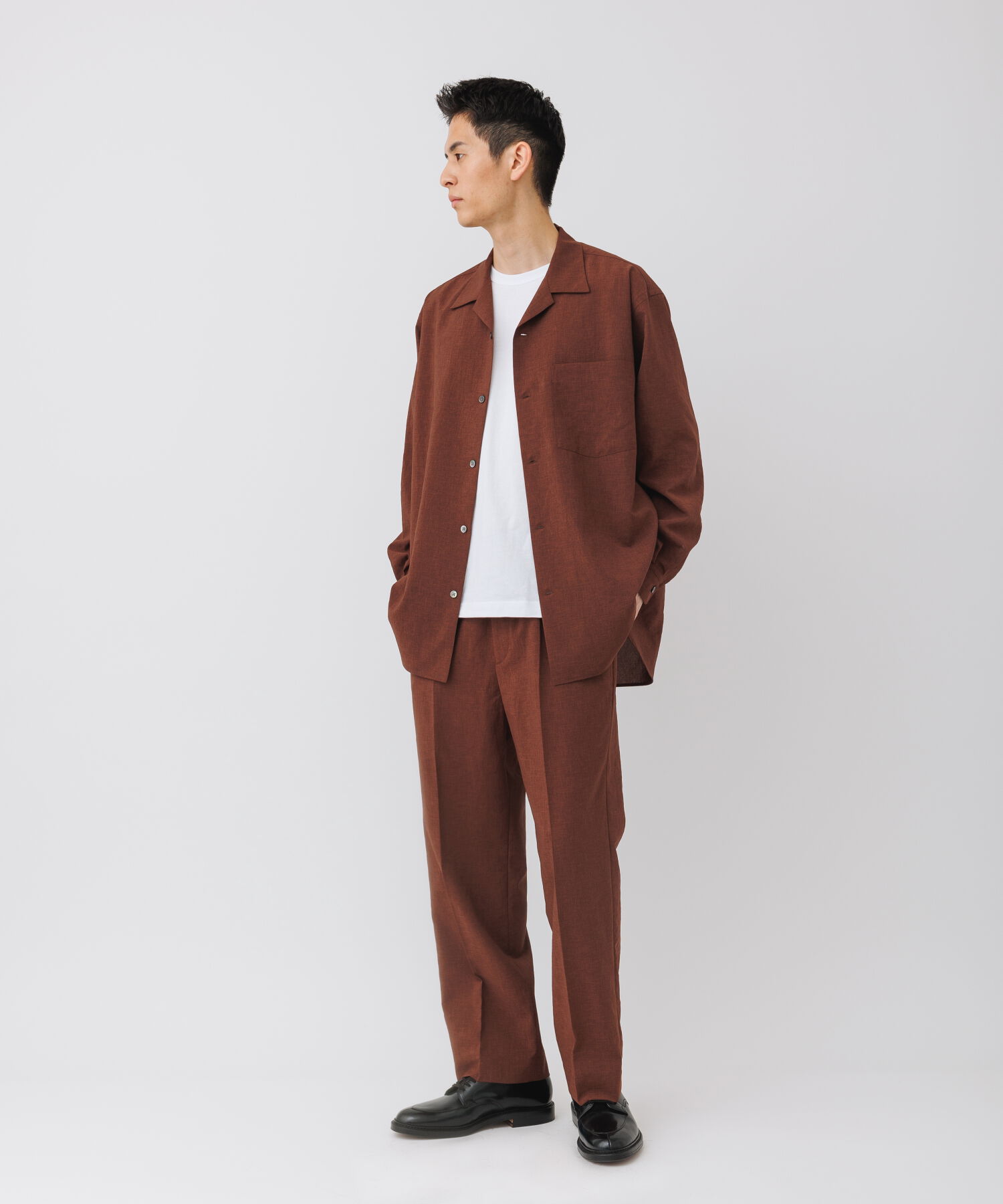 ADAM ET ROPE'「イージー ストレート アンクルパンツ / 速乾 /冷感 / イージーケア / ユニセックス」|スラックス|