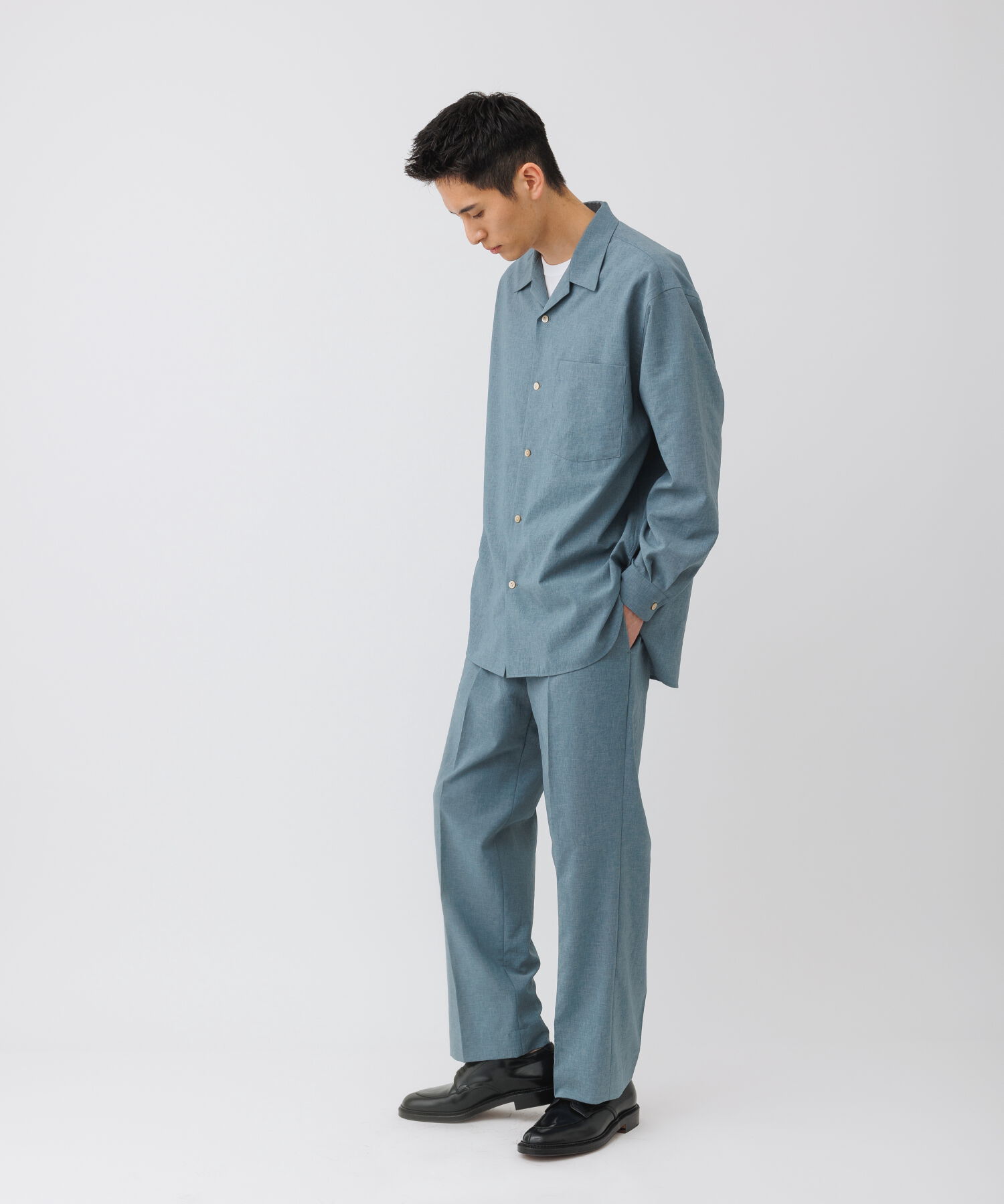 ADAM ET ROPE'「イージー ストレート アンクルパンツ / 速乾 /冷感 / イージーケア / ユニセックス」|スラックス|