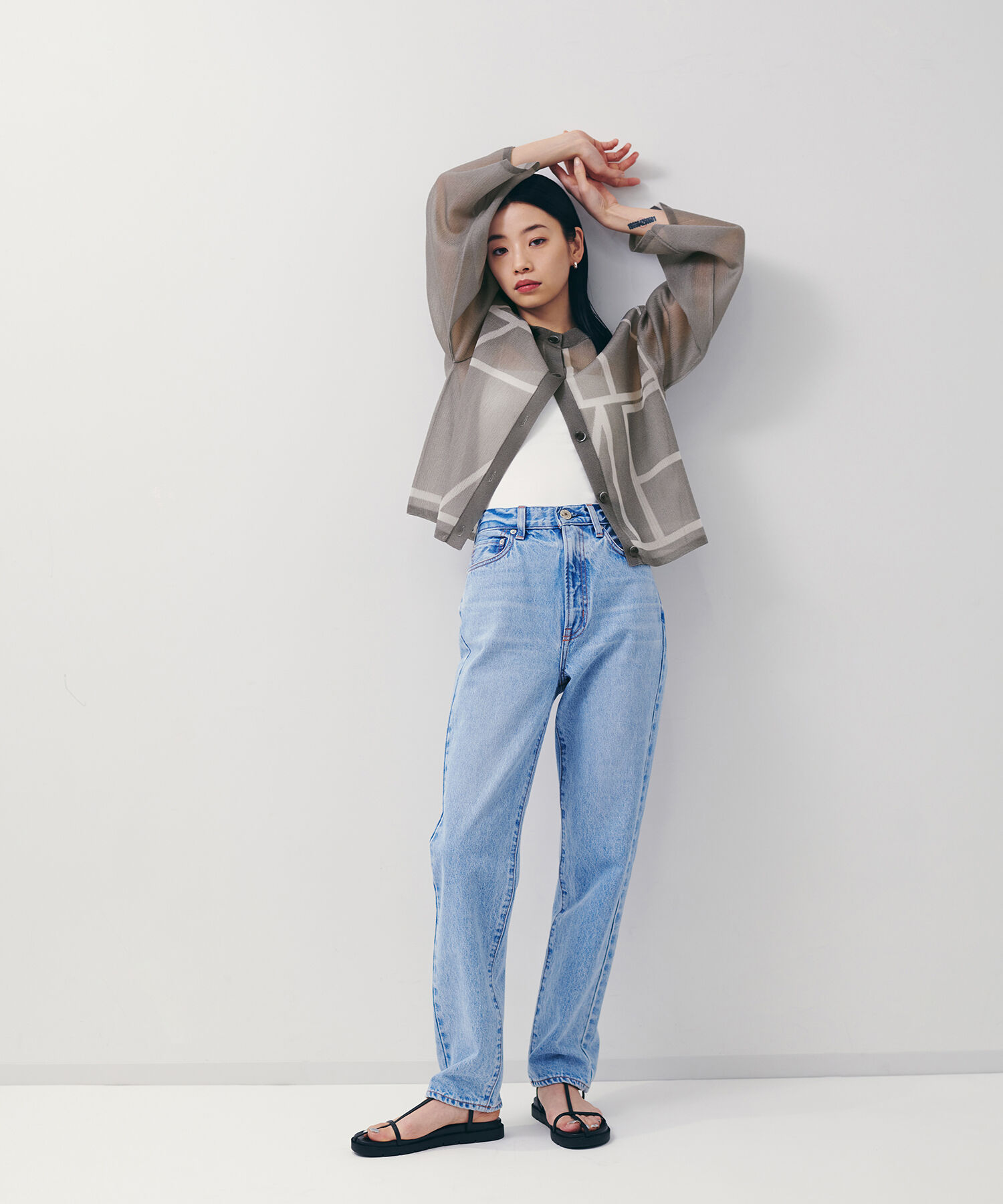 ADAM ET ROPE'「ナロークロスストラップスポサン」|サンダル|