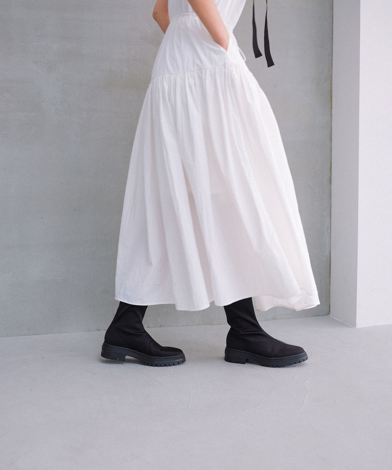 ADAM ET ROPE'「【晴雨兼用】ウォータープルーフソックスブーツ」|その他|