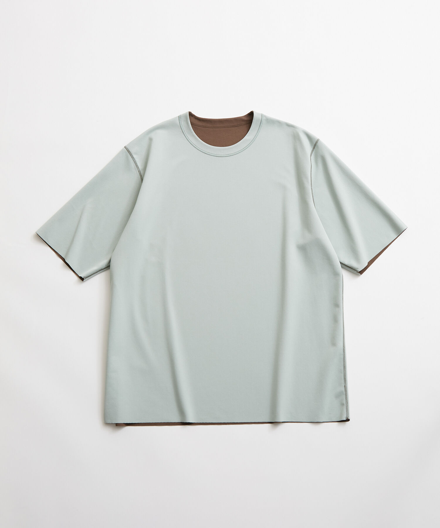 ADAM ET ROPE'「ハイゲージ シャンブレー リバーシブル Tシャツ」|Tシャツ・カットソー|