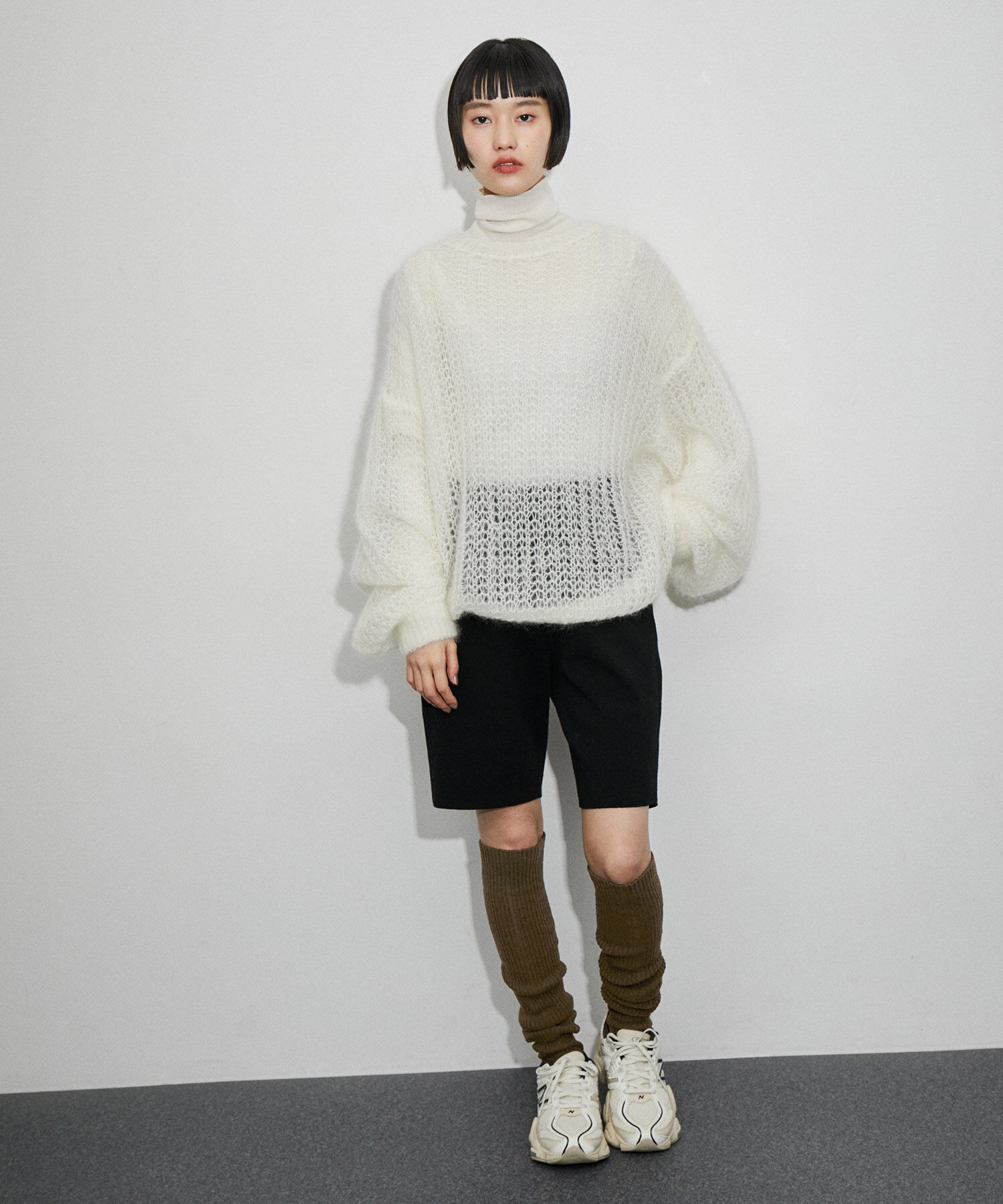 ADAM ET ROPE'「バルキーニーハイソックス」|ソックス|