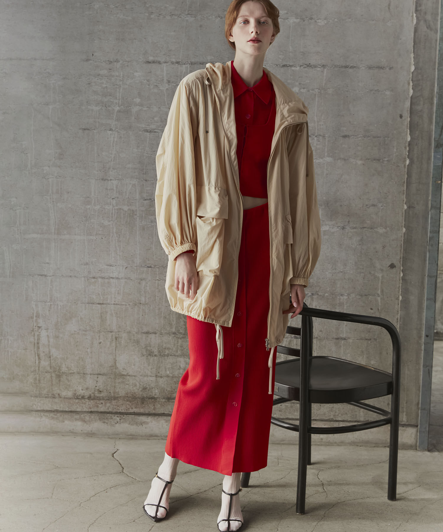 ADAM ET ROPE'「2WAYリブニットスカート」|スカート|