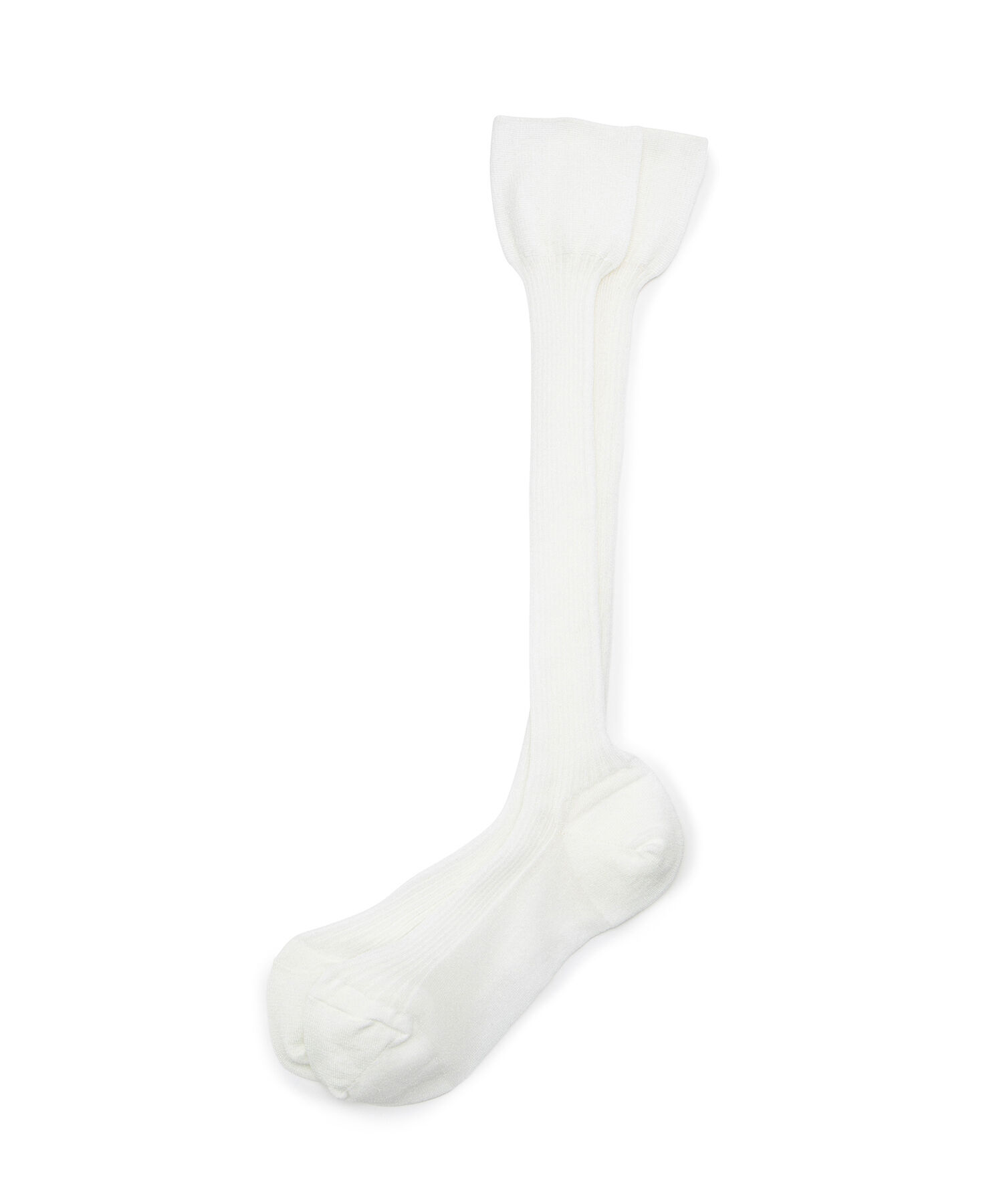 ADAM ET ROPE'「シャイニーリブハイソックス」|ソックス|