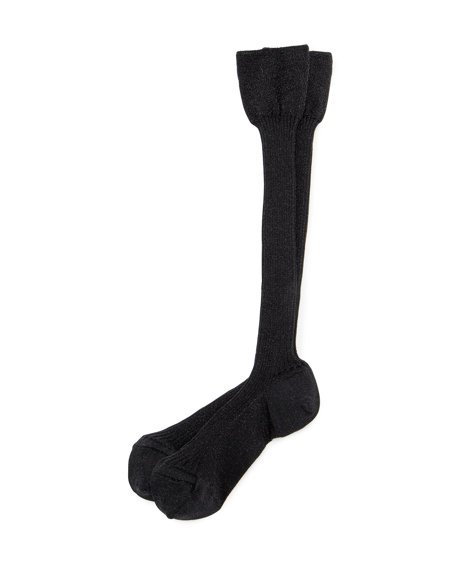 ADAM ET ROPE'「シャイニーリブハイソックス」|ソックス|