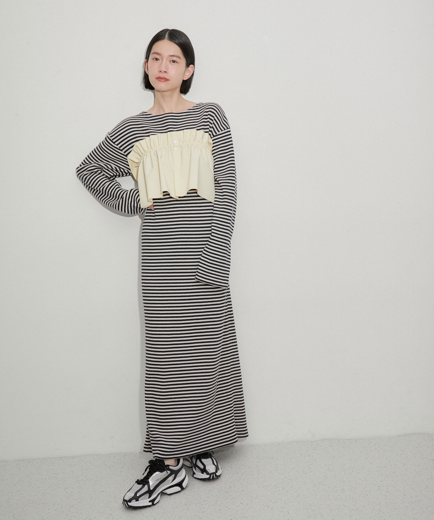 ADAM ET ROPE'「マルチWAYフリルタックスカート」|スカート|