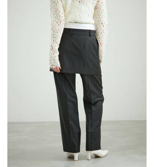 ADAM ET ROPE'「ミニスカートレイヤードスラックス」|スラックス|