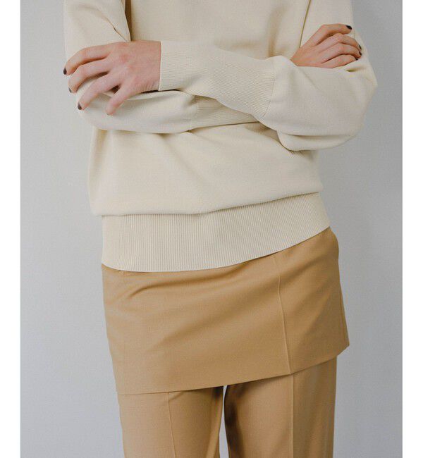 ADAM ET ROPE'「ミニスカートレイヤードスラックス」|スラックス|