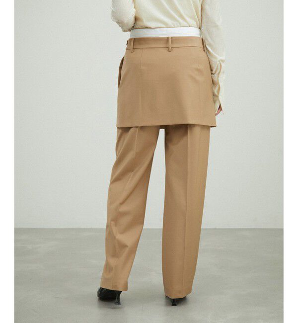 ADAM ET ROPE'「ミニスカートレイヤードスラックス」|スラックス|