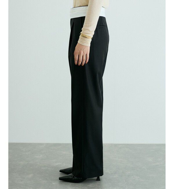 ADAM ET ROPE'「ミニスカートレイヤードスラックス」|スラックス|