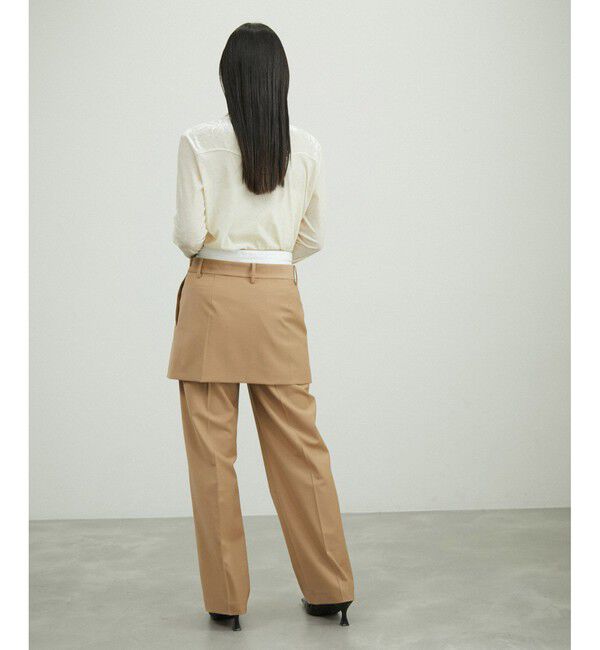 ADAM ET ROPE'「ミニスカートレイヤードスラックス」|スラックス|