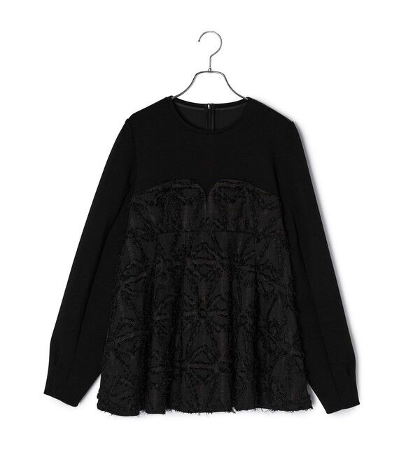 ADAM ET ROPE'「【追加】・【サステナブル】ジャカードビスチェコンビプルオーバー」|Tシャツ・カットソー|