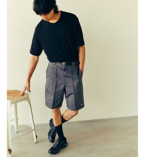 ADAM ET ROPE'「【NIKKE】ウール天竺 ハーフスリーブ ニットT」|Tシャツ・カットソー|