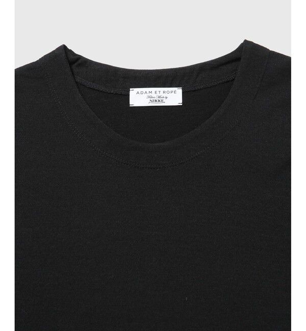ADAM ET ROPE'「【NIKKE】ウール天竺 ハーフスリーブ ニットT」|Tシャツ・カットソー|