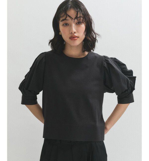 ADAM ET ROPE'「【サステナブル】バルーンスリーブTシャツ」|Tシャツ・カットソー|