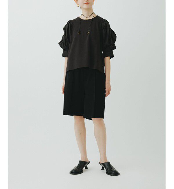 ADAM ET ROPE'「【サステナブル】バルーンスリーブTシャツ」|Tシャツ・カットソー|