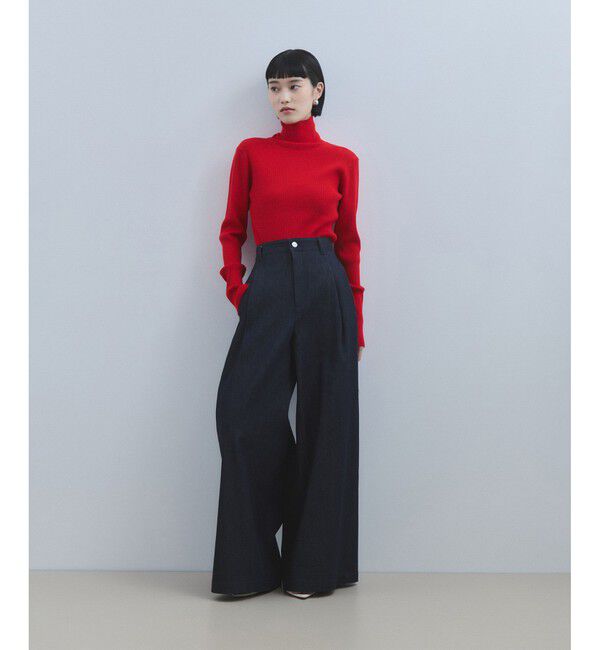 ADAM ET ROPE'「【WEB限定】・【サステナブル】エコベロRIBタートル」|ニット・セーター|