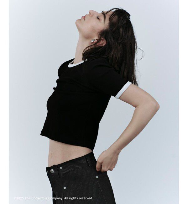 ADAM ET ROPE'「【Coca-Cola】Ringer Tee」|Tシャツ・カットソー|