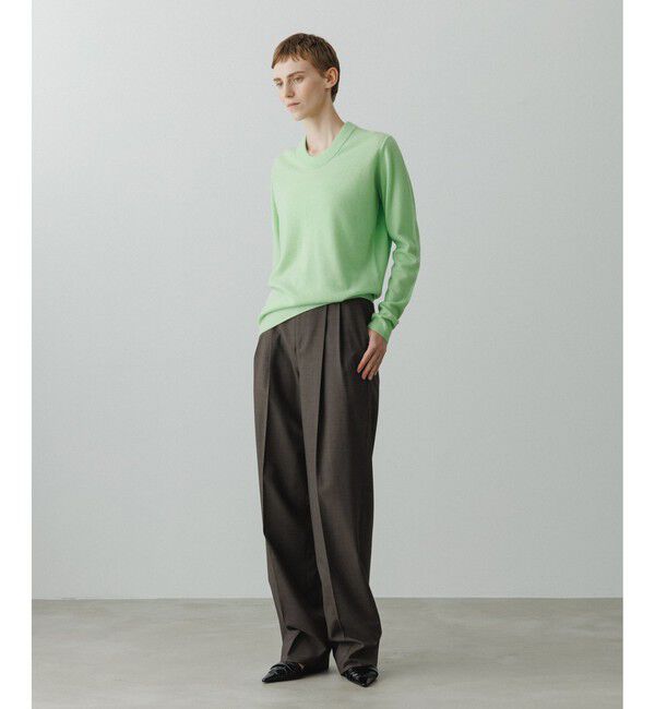 ADAM ET ROPE'「【EMOELLE】ベルテッドスラックス」|スラックス|