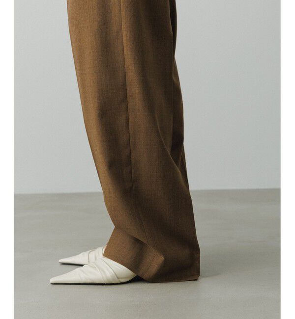 ADAM ET ROPE'「【EMOELLE】ベルテッドスラックス」|スラックス|