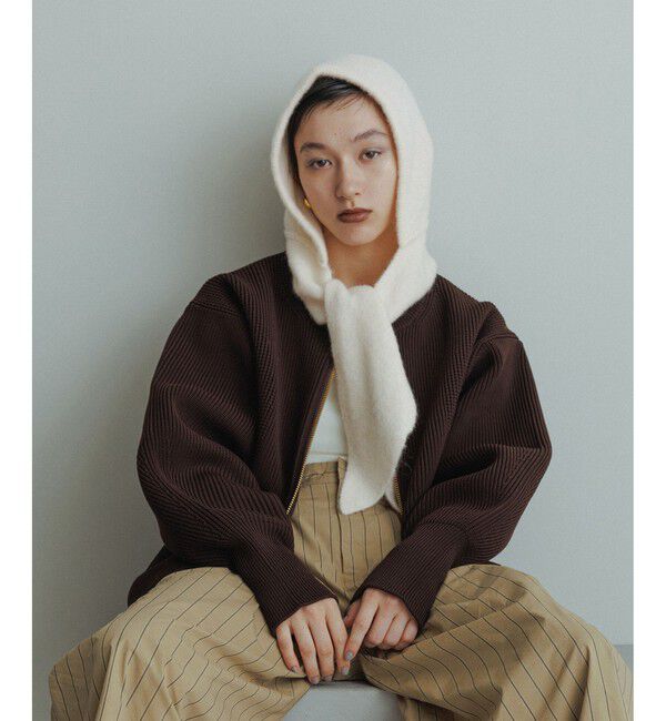 ADAM ET ROPE'「BASOLマフラーニットキャップ＆アームウォーマー」|マフラー|