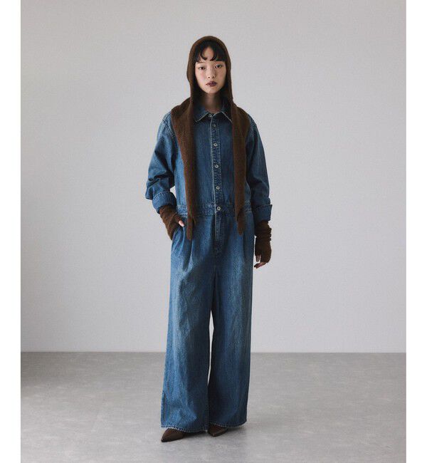 ADAM ET ROPE'「BASOLマフラーニットキャップ＆アームウォーマー」|マフラー|