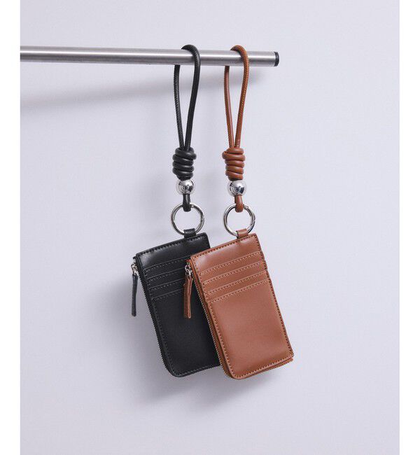 ADAM ET ROPE'「【WEB限定】カードケース付きチャームストラップ」|名刺入れ・カードケース|