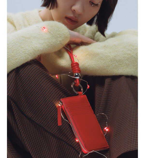 ADAM ET ROPE'「【WEB限定】カードケース付きチャームストラップ」|名刺入れ・カードケース|