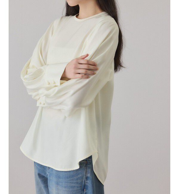 ADAM ET ROPE'「フィブリルロンTEEスカーフブラウス」|シャツ・ブラウス|