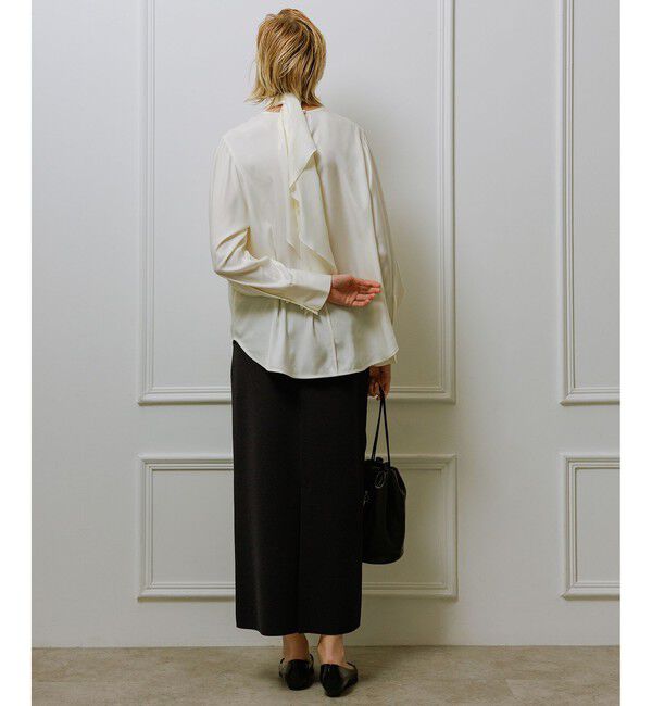 ADAM ET ROPE'「フィブリルロンTEEスカーフブラウス」|シャツ・ブラウス|