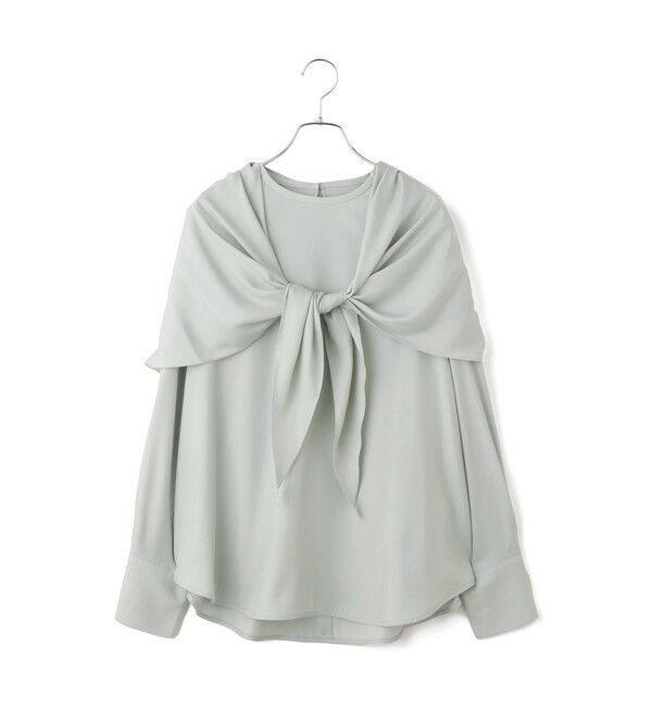 ADAM ET ROPE'「フィブリルロンTEEスカーフブラウス」|シャツ・ブラウス|