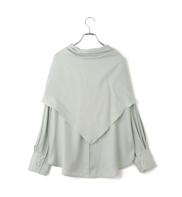 ADAM ET ROPE'「フィブリルロンTEEスカーフブラウス」|シャツ・ブラウス|