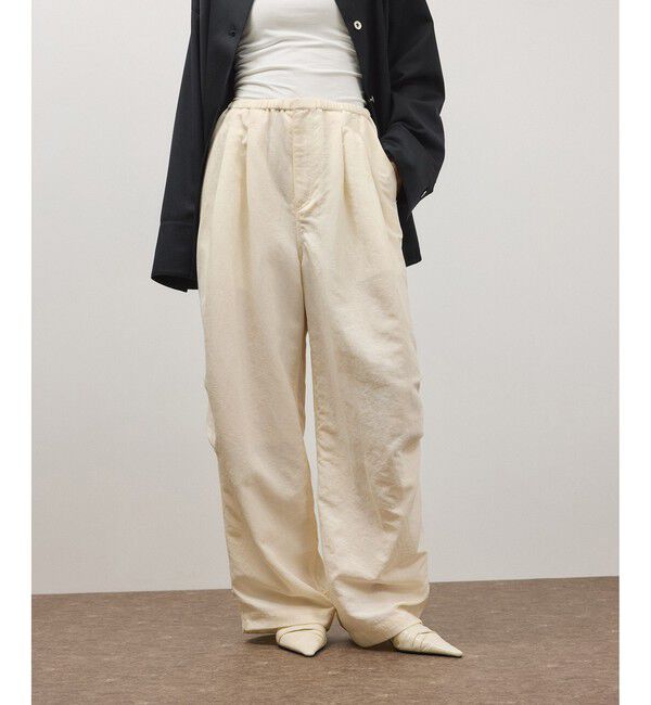 ADAM ET ROPE'「2WAYヘムパラシュートパンツ」|チノ|