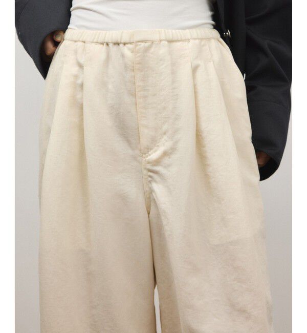 ADAM ET ROPE'「2WAYヘムパラシュートパンツ」|チノ|