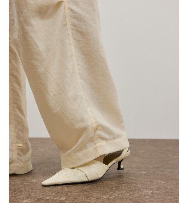 ADAM ET ROPE'「2WAYヘムパラシュートパンツ」|チノ|