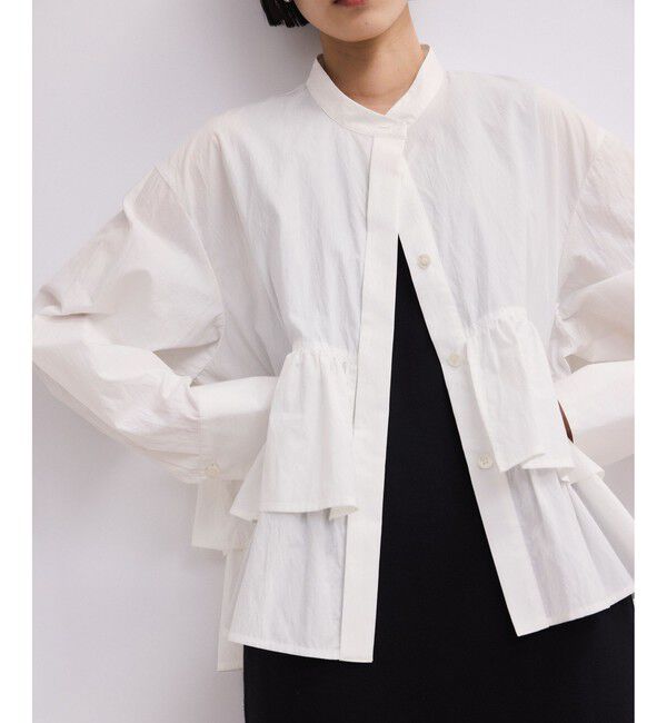 ADAM ET ROPE'「【WEB限定】フリルブラウス」|シャツ・ブラウス|