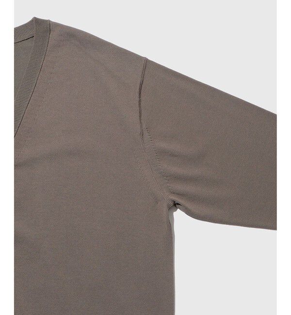 ADAM ET ROPE'「強撚プレーティング ニット カーディガン」|カーディガン|