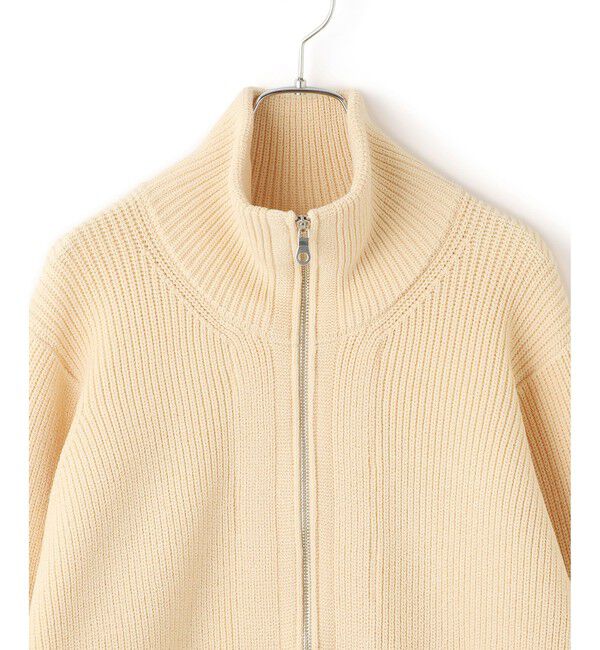 ADAM ET ROPE'「【WEB限定】・【サステナブル】ミックスヤーンジップカーディガン」|カーディガン|