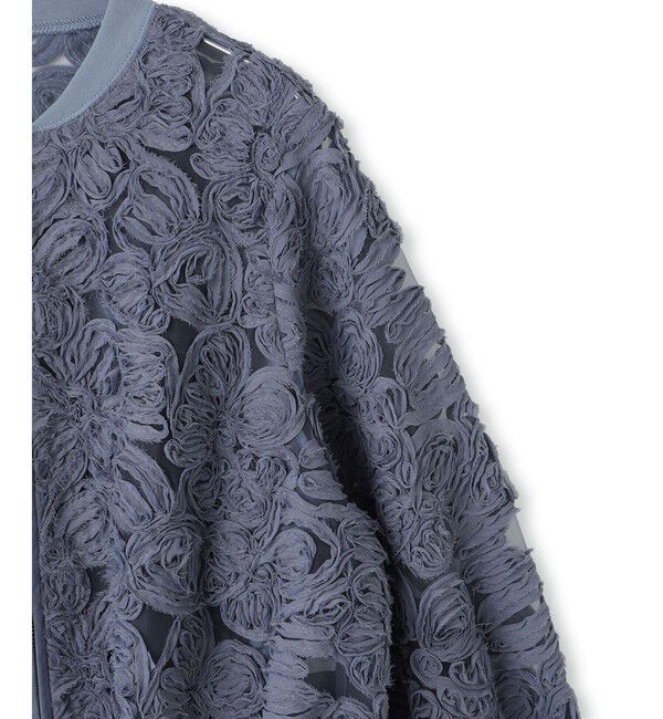 ADAM ET ROPE'「ラインアートレースブルゾン」|ブルゾン・スタジャン|