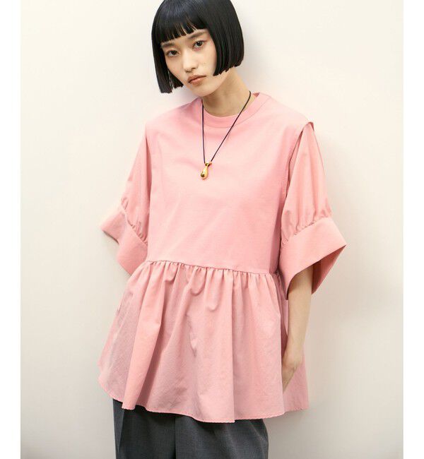 ADAM ET ROPE'「【サステナブル】バウンスカフスプルオーバー」|Tシャツ・カットソー|