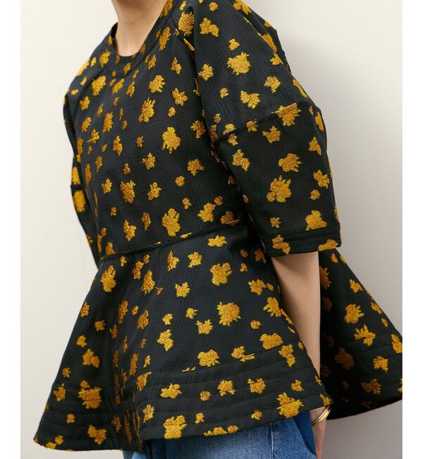 ADAM ET ROPE'「コクーンスリーブペプラムトップス」|シャツ・ブラウス|