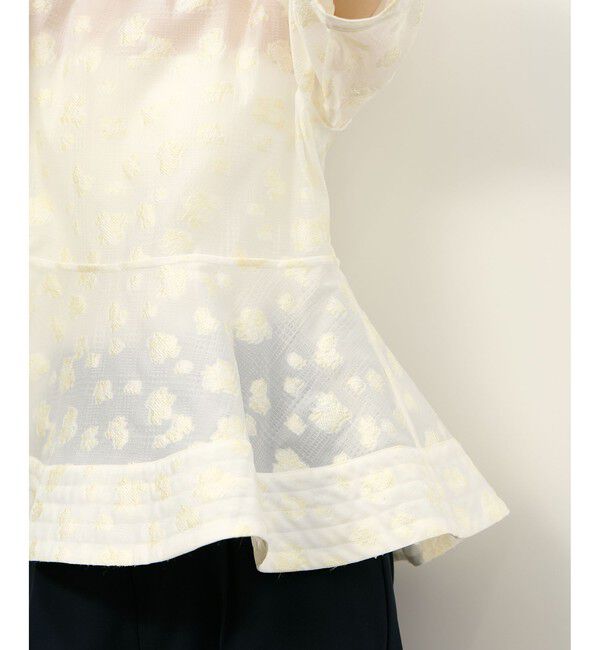 ADAM ET ROPE'「コクーンスリーブペプラムトップス」|シャツ・ブラウス|