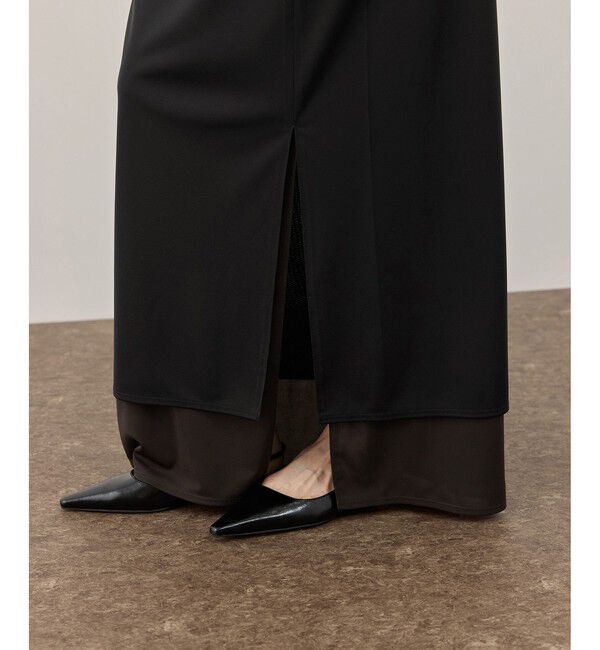 ADAM ET ROPE'「バイカラーエラスティックスカート」|スカート|