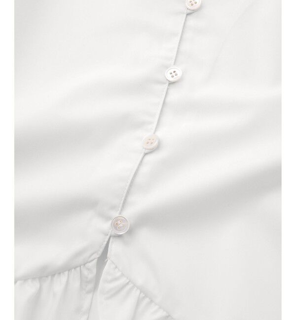 ADAM ET ROPE'「【WEB限定】パフスリーブギャザーブラウス」|シャツ・ブラウス|