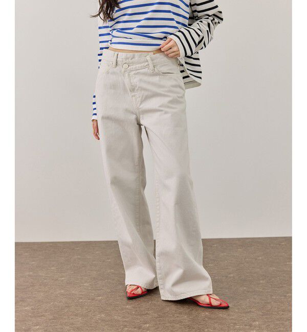 ADAM ET ROPE'「【NEEDBY for ADAM ET ROPE'】別注 GINNY」|デニム|オフホワイト(15)