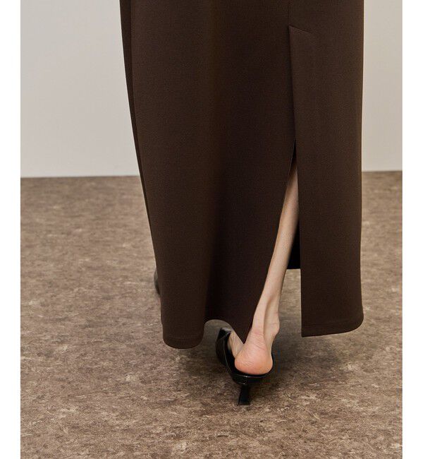 ADAM ET ROPE'「ディープネックカットソーワンピース」|ワンピース|