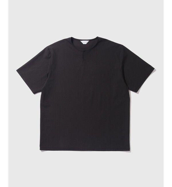 ADAM ET ROPE'「【Primeflex/プライムフレックス】キーネック Tシャツ」|Tシャツ・カットソー|ブラック(01)