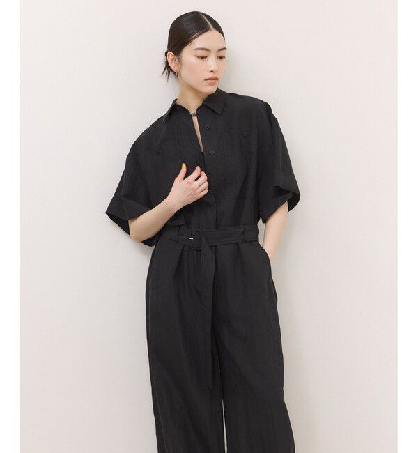 ADAM ET ROPE'「シャツジャンプスーツ」|オールインワン|