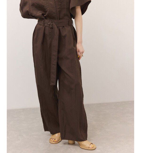 ADAM ET ROPE'「シャツジャンプスーツ」|オールインワン|